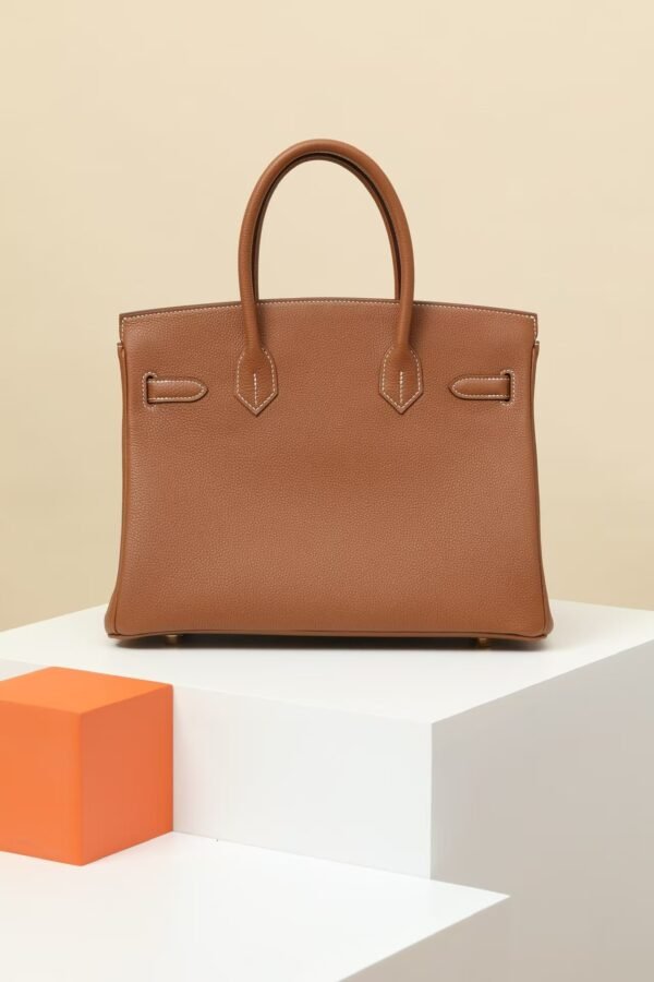 HERMES Birkin 30 Handbag in Gold Togo Leather with Gold Hardware
