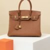 HERMES Birkin 30 Handbag in Gold Togo Leather with Gold Hardware