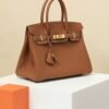 HERMES Birkin 30 Handbag in Gold Togo Leather with Gold Hardware
