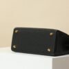 HERMES Kelly 25 Crossbody Bag in Black Togo Leather with Gold Hardware