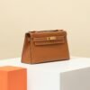 HERMES Kelly 22 Pochette in Gold Epsom Leather with Gold Hardware