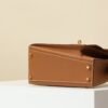 HERMES Kelly 20 Disorder Crossbody Bag in Gold Epsom Leather with Gold Hardware