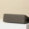 HERMES Kelly 19 II Crossbody Bag in Graphite Epsom Leather with Palladium Hardware